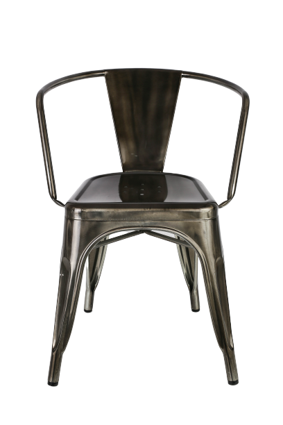 Metal chair H70cm W52.5cm