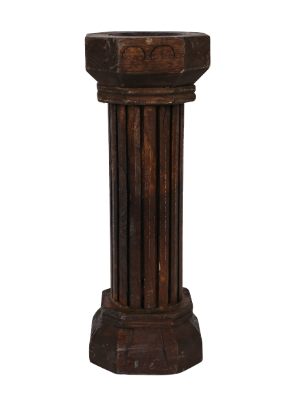 Large wooden candlestick